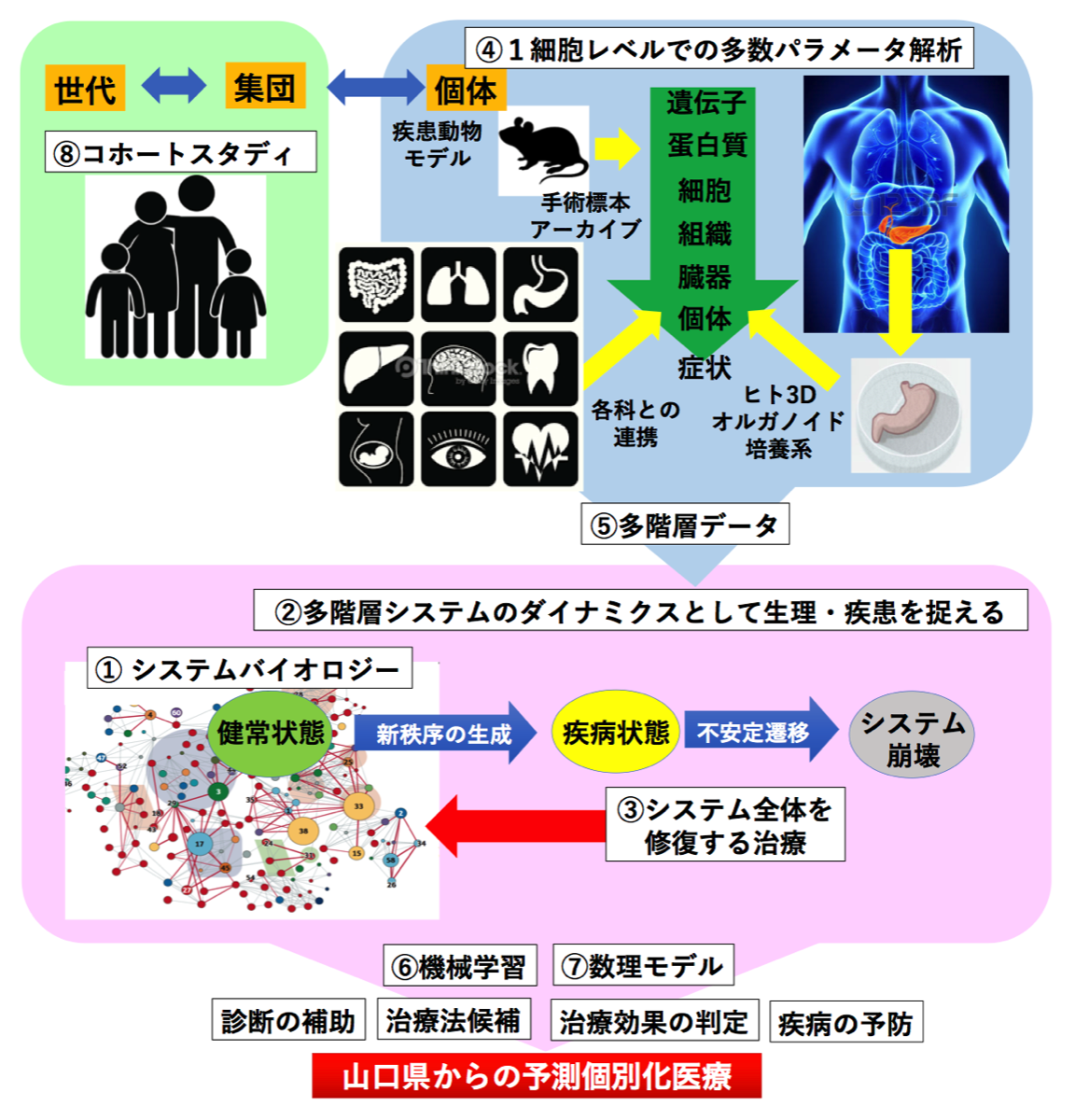 プロジェクトの概要 | 多階層システム医学コホート研究教育センター